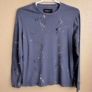 Abercrombie & Fitch Soft Tee Splatter Long Sleeve Tee